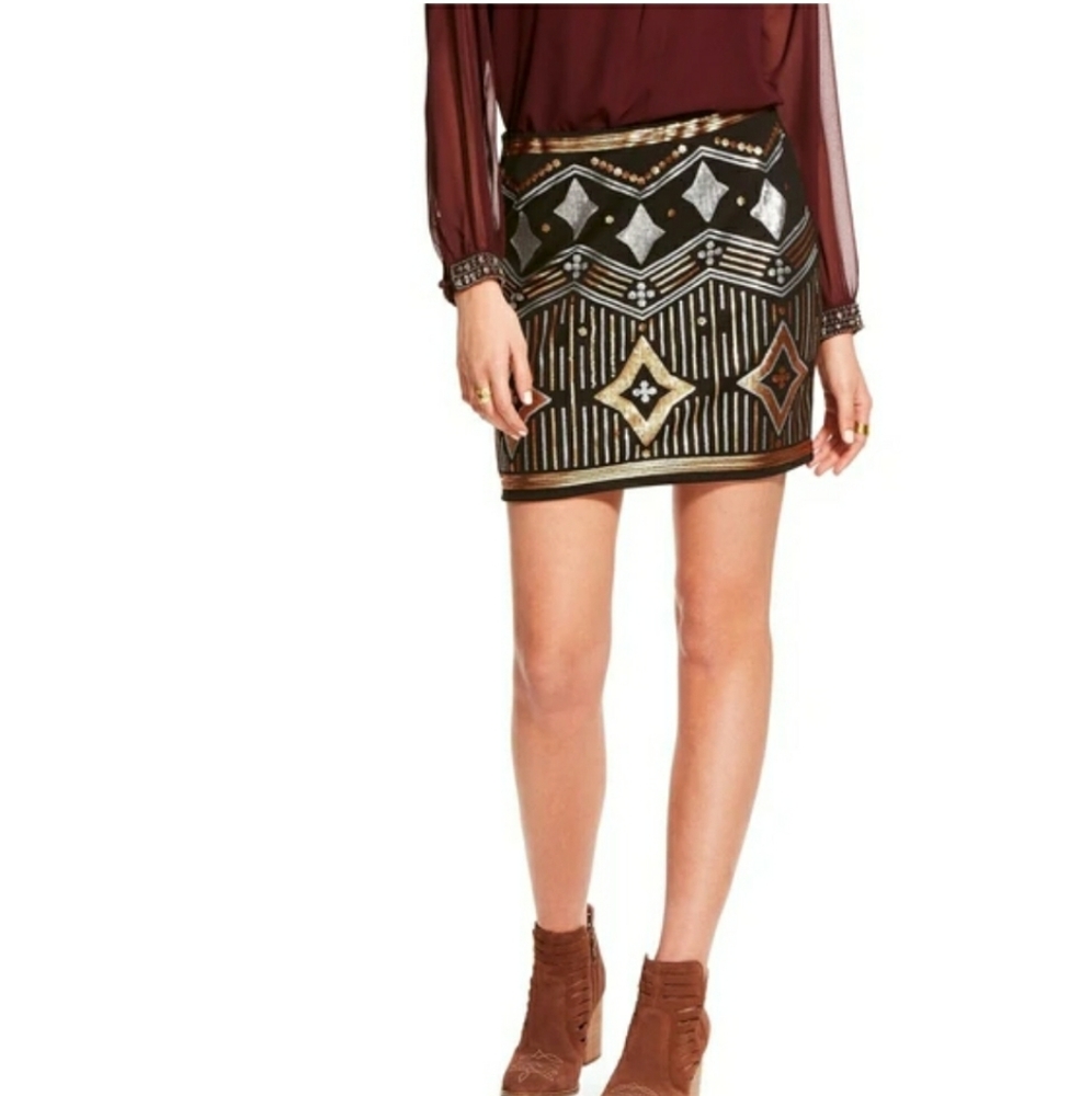 Ariat Aztec Sequin Mini Skirt XXL